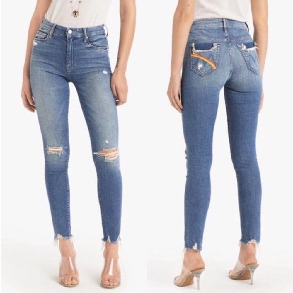 Mother High Waisted Looker Jeans, Size 26
